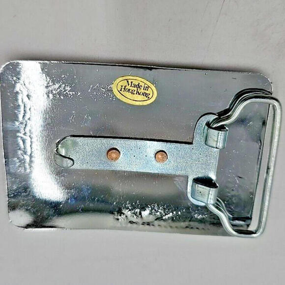 Majestic Flying Eagle on Vintage Two Tone Western‎ Belt Buckle - Picture 4 of 6